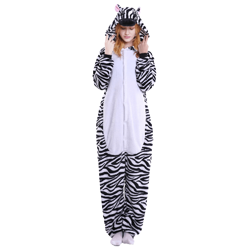 combinaison pyjama zebre
